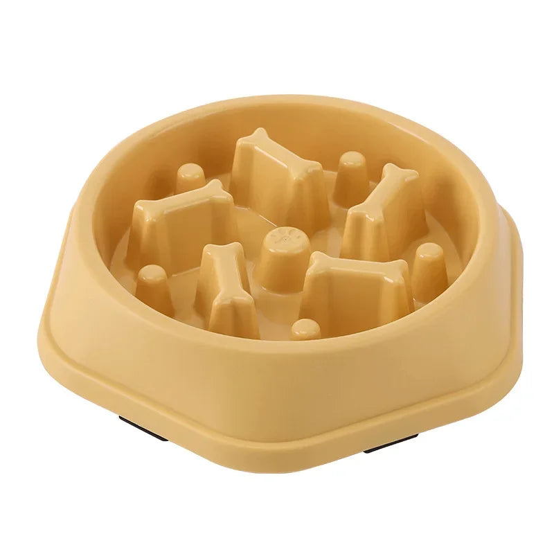 Slow Feeder Dog Bowl Anti-choking Puppy Food Bowl Anti-slip Pet Slow Eating Dog Dishes Puzzle Feeders for Dogs Small Medium