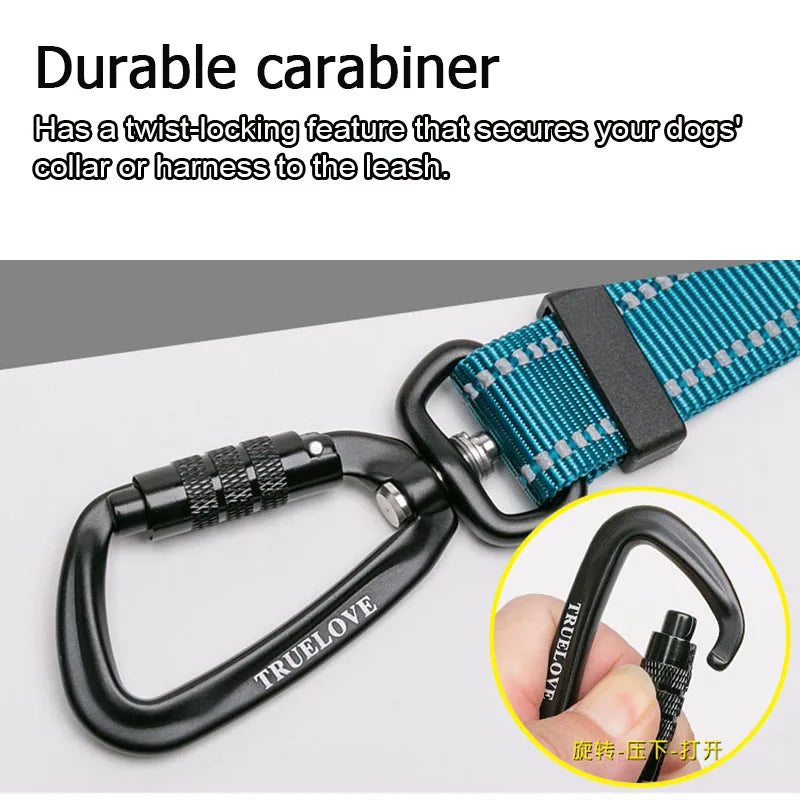 Truelove 5 In 1 Hands Free Dog Leash Running Nylon Durable Reflective Pet Dog Leashes For Large Dogs Adjustable Training Lead