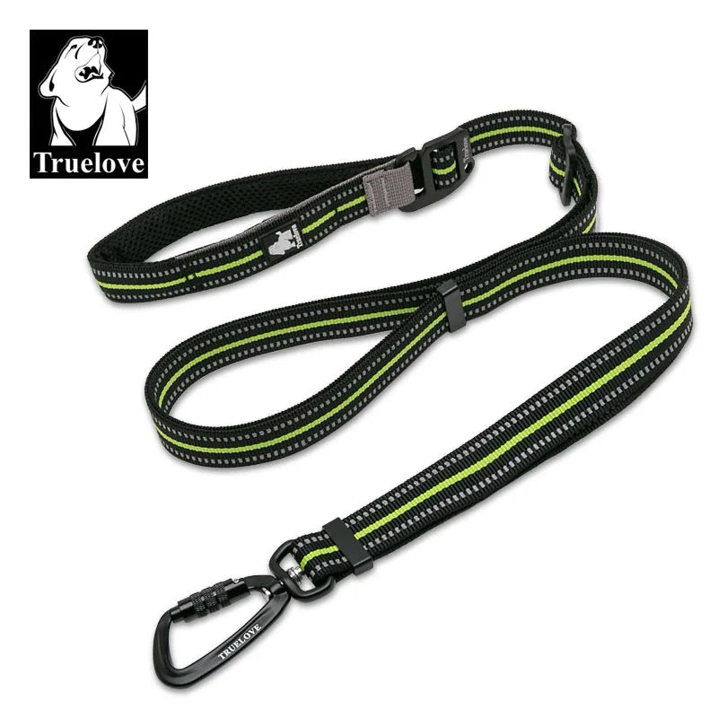 Truelove 5 In 1 Hands Free Dog Leash Running Nylon Durable Reflective Pet Dog Leashes For Large Dogs Adjustable Training Lead