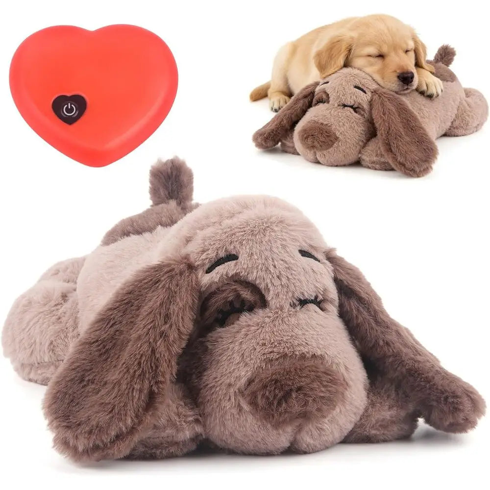 Puppy Heartbeat Toy Dog Anxiety Relie Calming Aid Puppy Heartbeat Stued Animal Behavioral Training Sleep Aid Comort Soother Plus