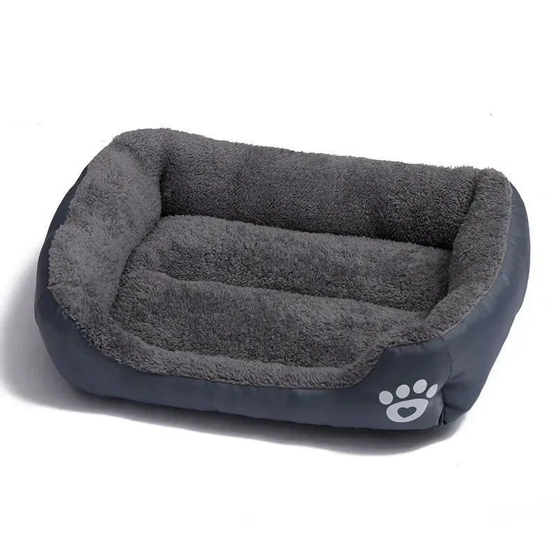 Pet Large Dog Beds Soft Warm Cat Bed Cushion Waterproof Bottom Small Dog Bed Chihuahua Husky Pet Sofa Beds For Dogs Cats S-3XL