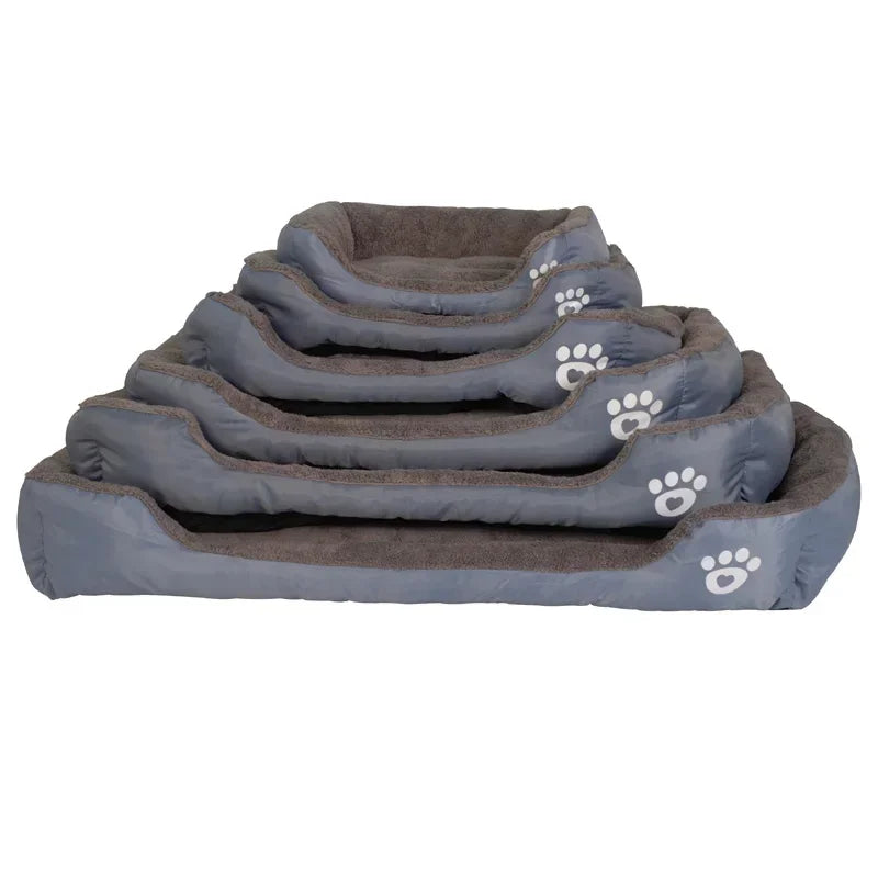 Pet Large Dog Beds Soft Warm Cat Bed Cushion Waterproof Bottom Small Dog Bed Chihuahua Husky Pet Sofa Beds For Dogs Cats S-3XL