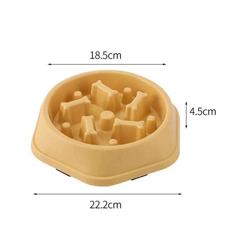 Slow Feeder Dog Bowl Anti-choking Puppy Food Bowl Anti-slip Pet Slow Eating Dog Dishes Puzzle Feeders for Dogs Small Medium