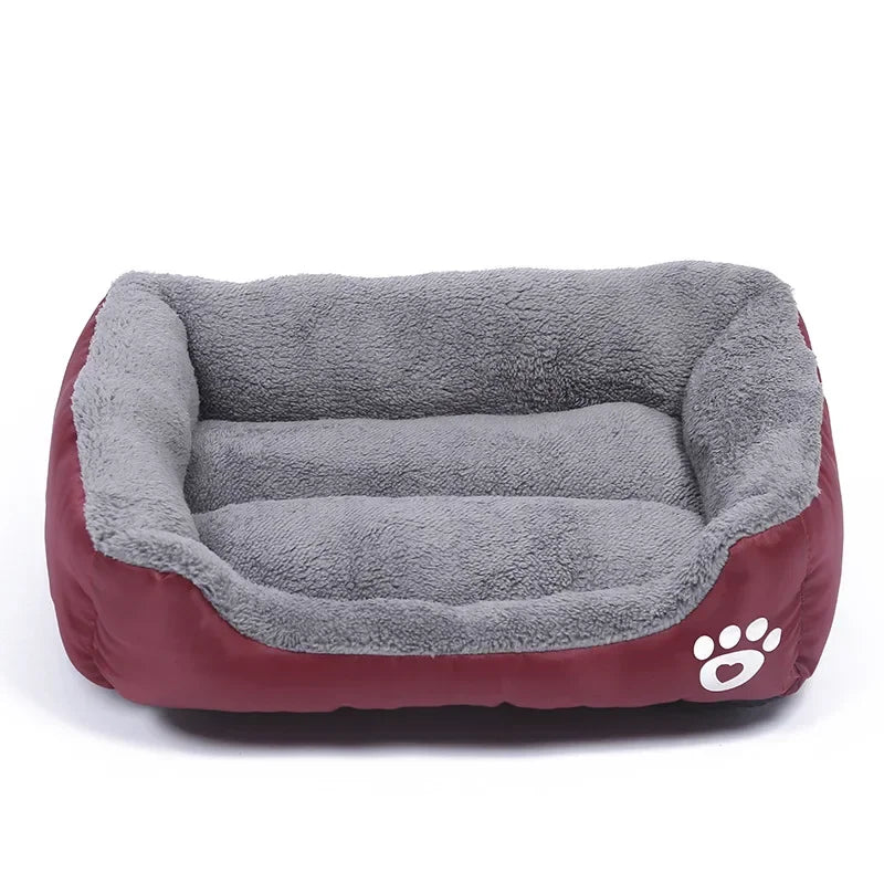 Pet Large Dog Beds Soft Warm Cat Bed Cushion Waterproof Bottom Small Dog Bed Chihuahua Husky Pet Sofa Beds For Dogs Cats S-3XL