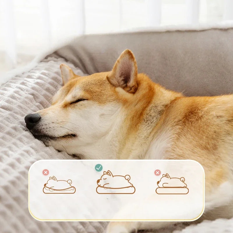 Autumn Winter Dog Cat House Warm Thick Shape Plush Cushion Pet Products Supplies House Accessories Washable Soft Dog Beds Mats