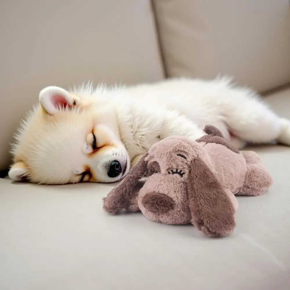 Puppy Heartbeat Toy Dog Anxiety Relie Calming Aid Puppy Heartbeat Stued Animal Behavioral Training Sleep Aid Comort Soother Plus
