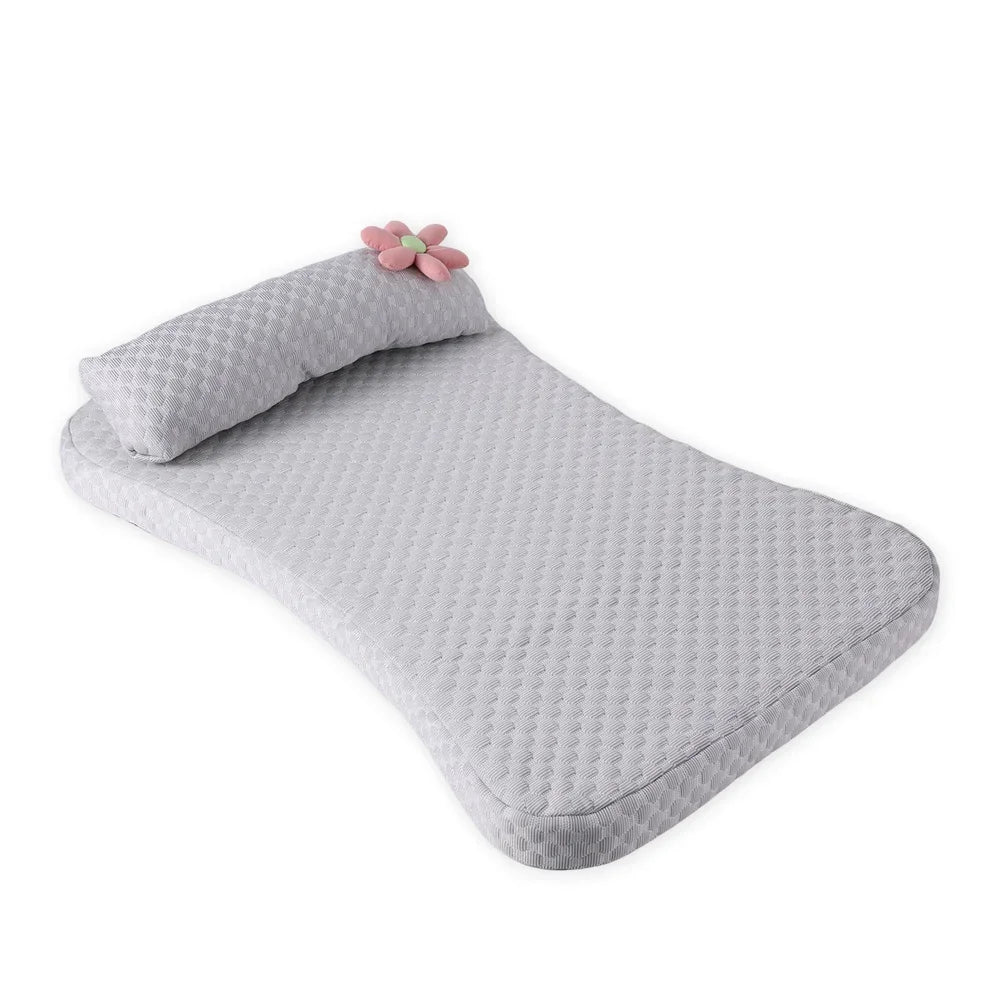 Ice Silk Pet Sofa Thickened Dog Bed Cooling Mat Detachable Pet Cushion Elastic Sponge Design for Medium Dogs with Pillow