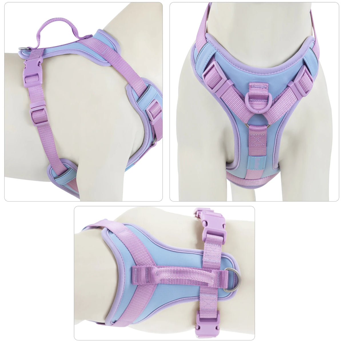 Splicing Colors for Medium Luxury Dog Harness No Pull for Large Small Dogs Adjustable Chest Strap Dog Harness Personalized