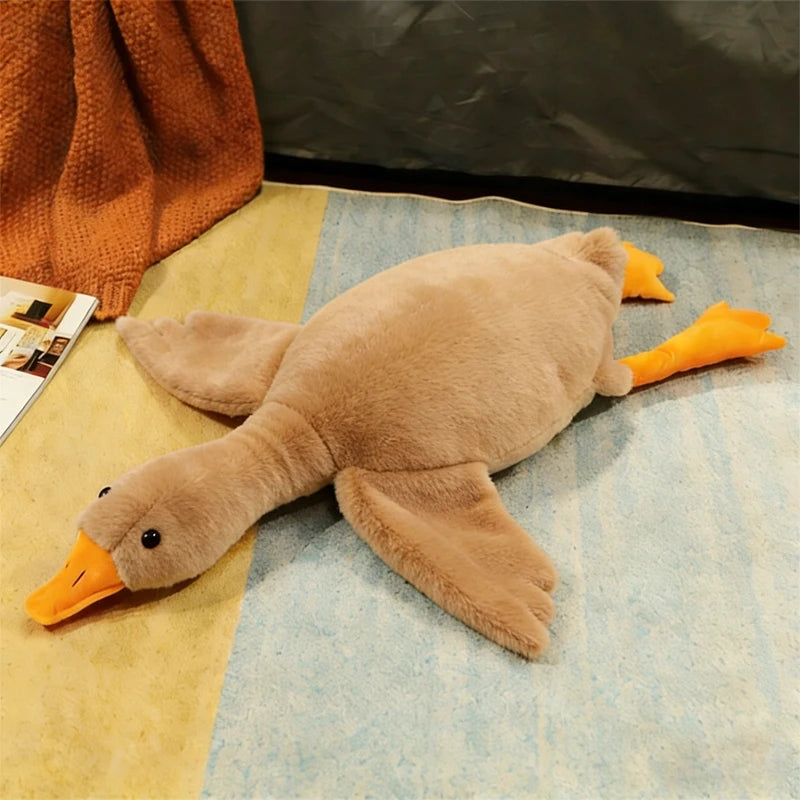 50cm Goose Plush Toy Soft Stuffed Pillow Cats Dogs Relax Pet Companion Anxiety-Relieving Dog Buddy Energy Release Gift for Pets