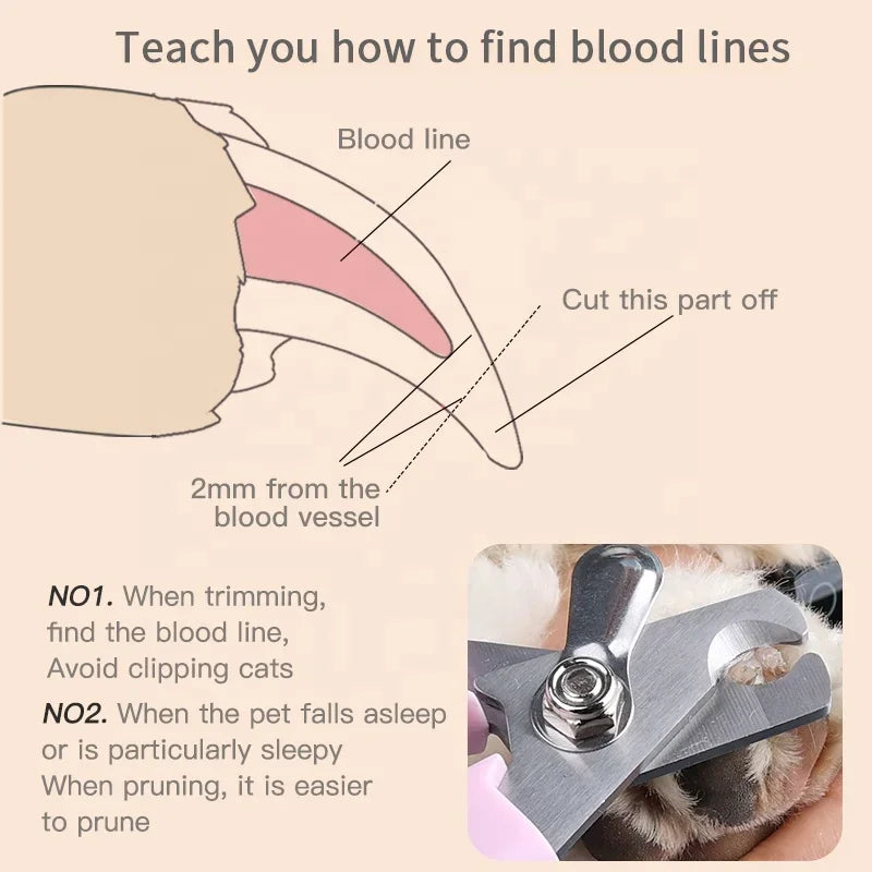 Nail Clippers for Pet Cleaning and Grooming Supplies, Dog and Cat Nail Clippers, Pet Accessories