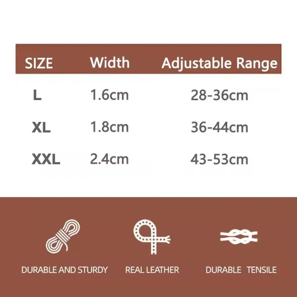 Woven Real Leather Dog Collars Adjustable Puppy Collar Dog Walking Collar Neck Strap with Retro Exquisite Snap Pet Accessories
