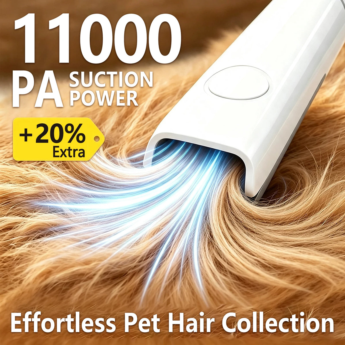 5 IN 1 Dog Grooming Vacuum & Pet Grooming Kit with 2L Capacity Larger Pet Hair Dust Cup Dog Brush Vacuum for Pet Hair Clean
