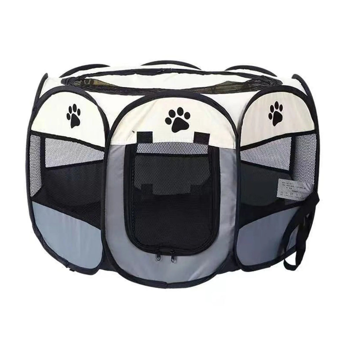 Foldable Soft Kennel Portable Dog Crate Breathable Spacious Space Easy to Clean Enclosed Foldable Soft Kennel for Cats Dogs