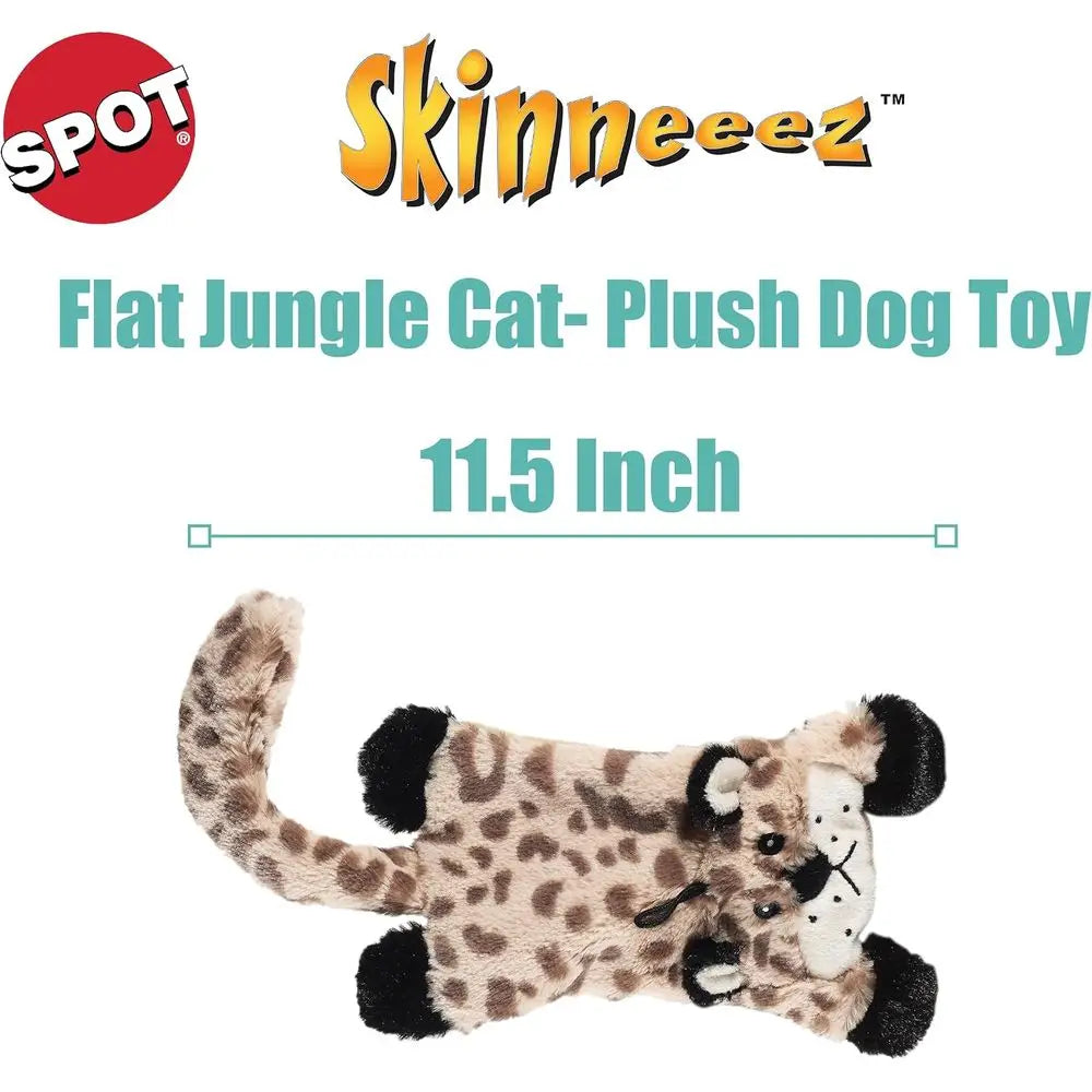 Skinneez Lat Cat 11.5 Inch Interactive Plush Squeaky Dog Toy – Suitable for Mini and Small Dogs – Ideal for Play or Light Chewer