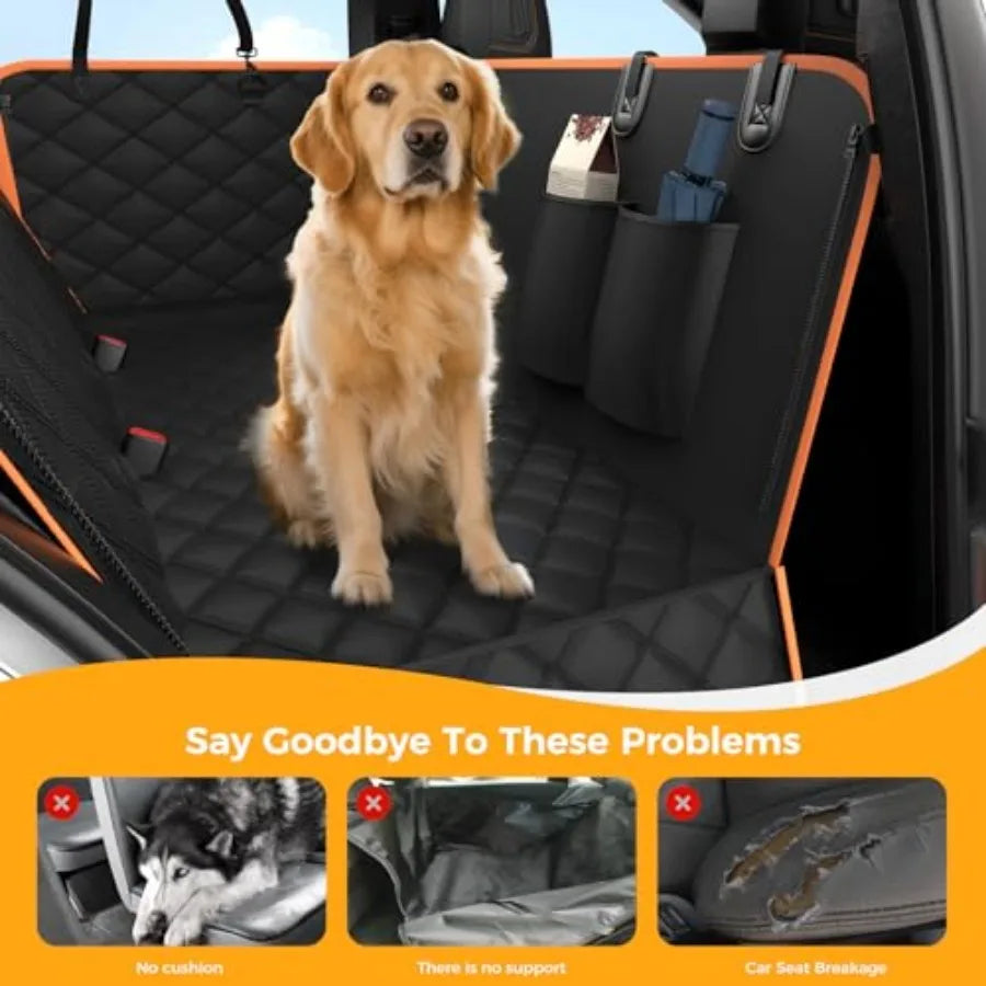 Dog Car Seat Cover for Back Seat00% Waterproof Scratch Proof Nonslip Seat Cover 600D Heavy Duty Scratch Proof Nonslip Durable S