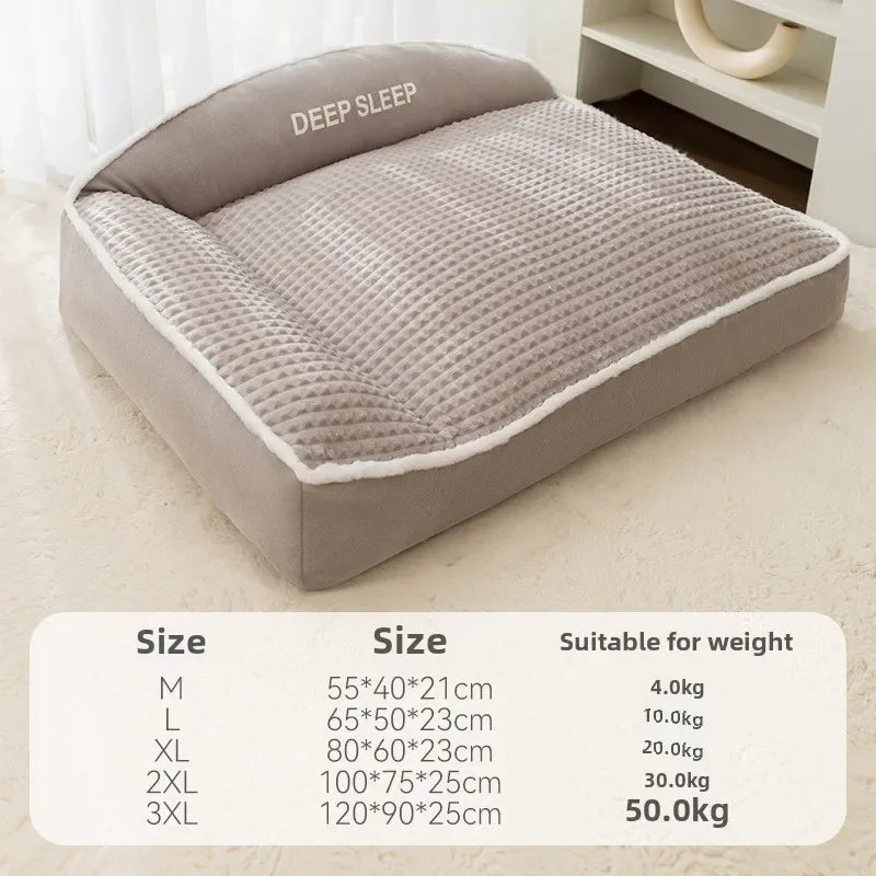 Autumn Winter Dog Cat House Warm Thick Shape Plush Cushion Pet Products Supplies House Accessories Washable Soft Dog Beds Mats