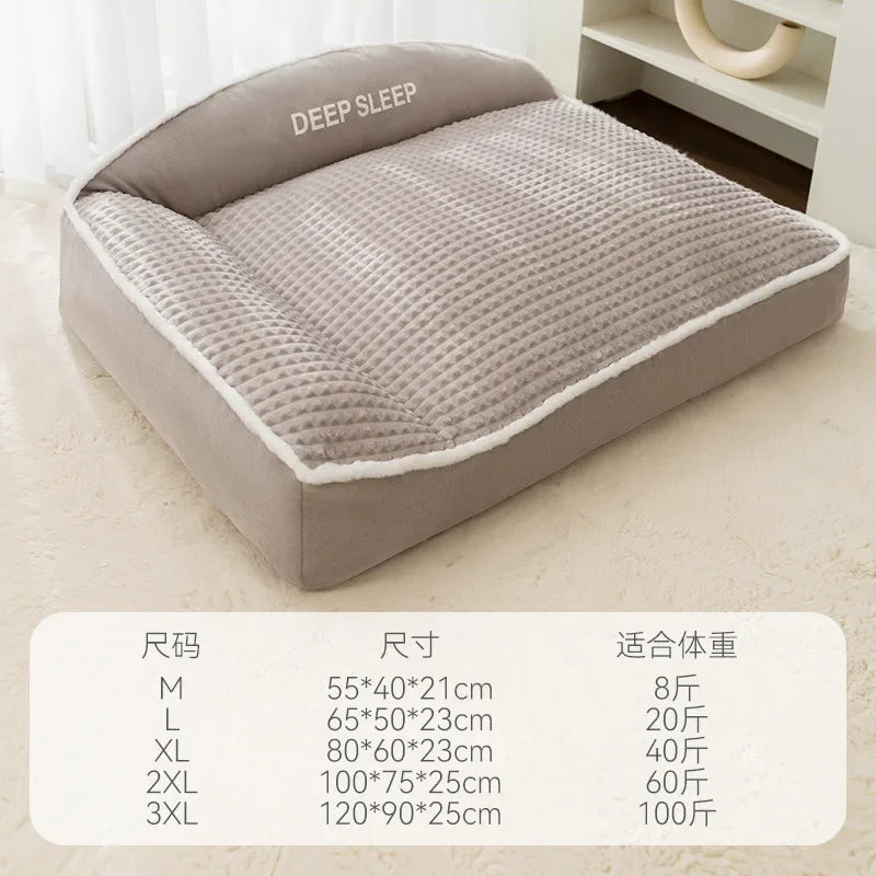 Autumn Winter Dog Cat House Warm Thick Shape Plush Cushion Pet Products Supplies House Accessories Washable Soft Dog Beds Mats