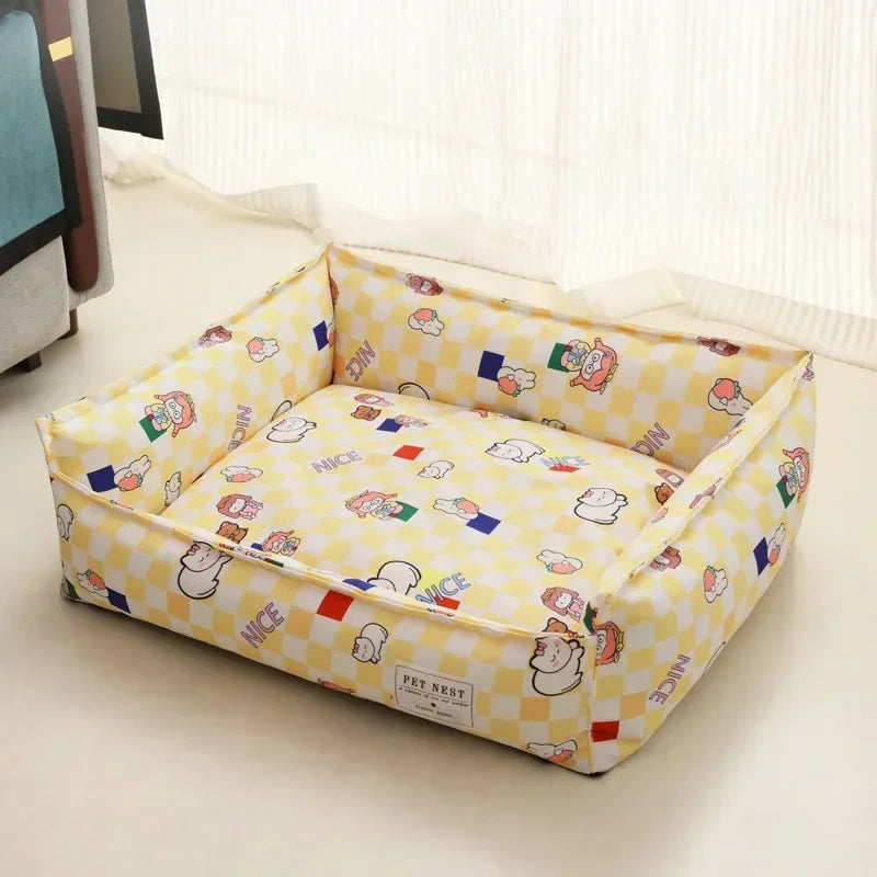 1PC Soft Sofa Dog Beds Warm Pet Mat for Puppy Cool Cushion Dog Sleeping Nest Pet Bed Removable Cozy Cat House Baskets Kennel