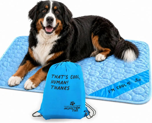 Summer Dog Cooling Mat, Self-cooling No Water Needed, Extra Large, Washable & Portable for Indoor & Outdoor