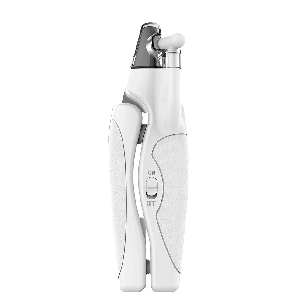 Rechargeable LED Pet Nail Clippers with File for Dog and Cat Nail Trimming Grooming Tool