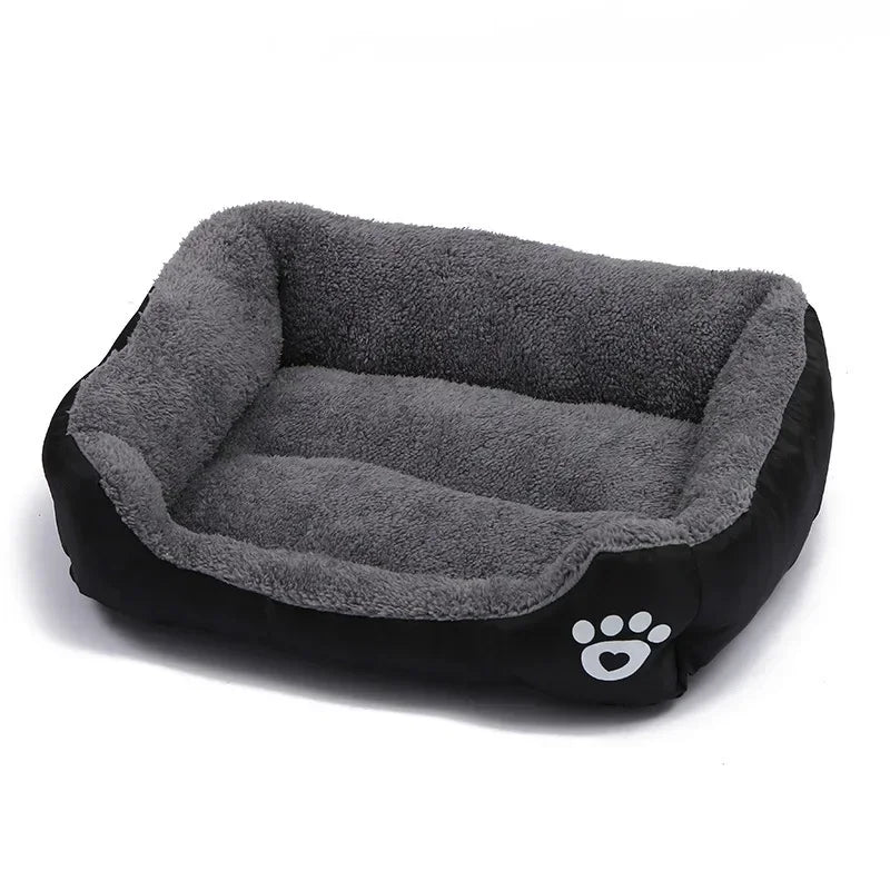 Pet Large Dog Beds Soft Warm Cat Bed Cushion Waterproof Bottom Small Dog Bed Chihuahua Husky Pet Sofa Beds For Dogs Cats S-3XL