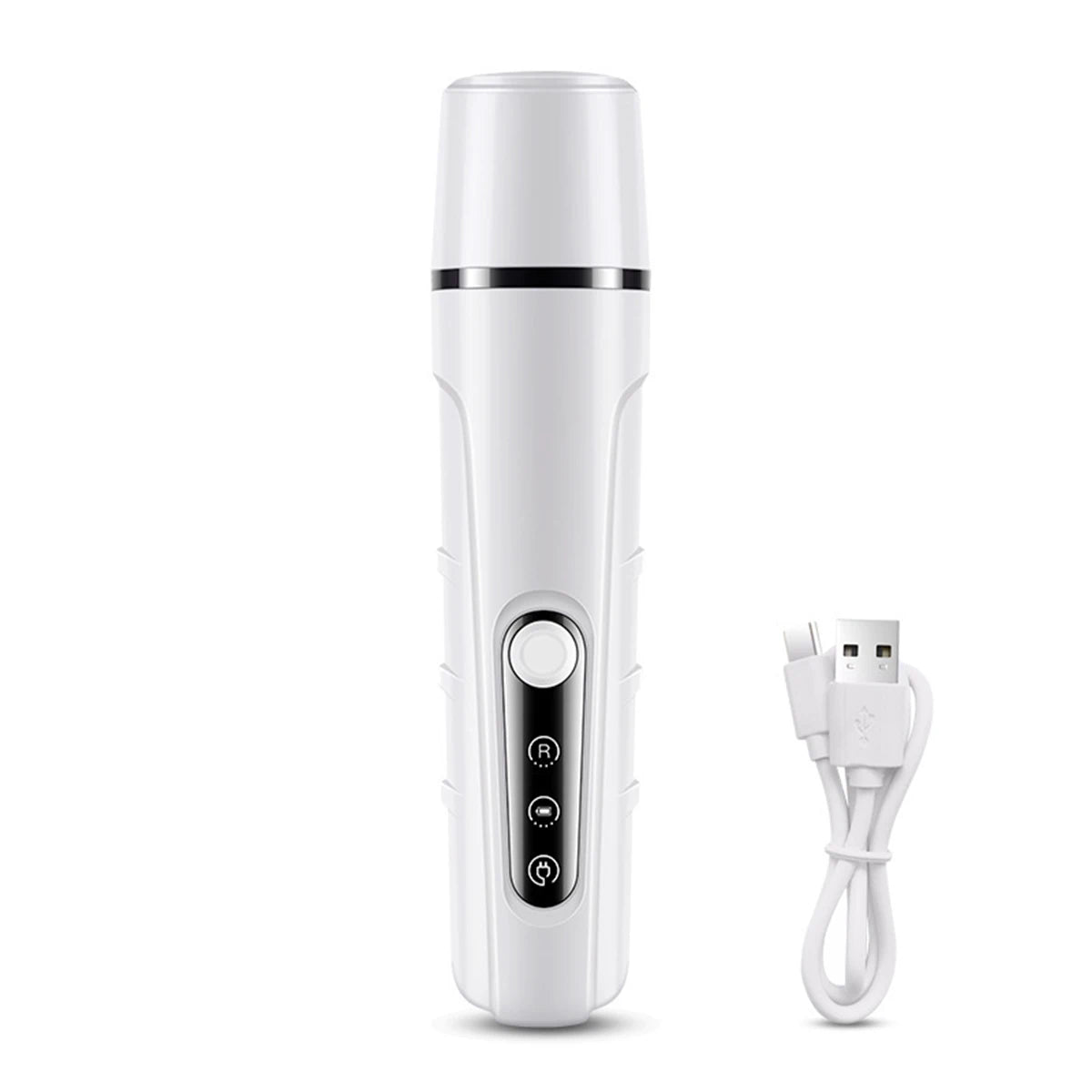 New Electric Dog Nail Clippers Rechargeable USB Charging LED Light Quiet Cat Nail Grinders Pet Paws Nail Grooming Supplies