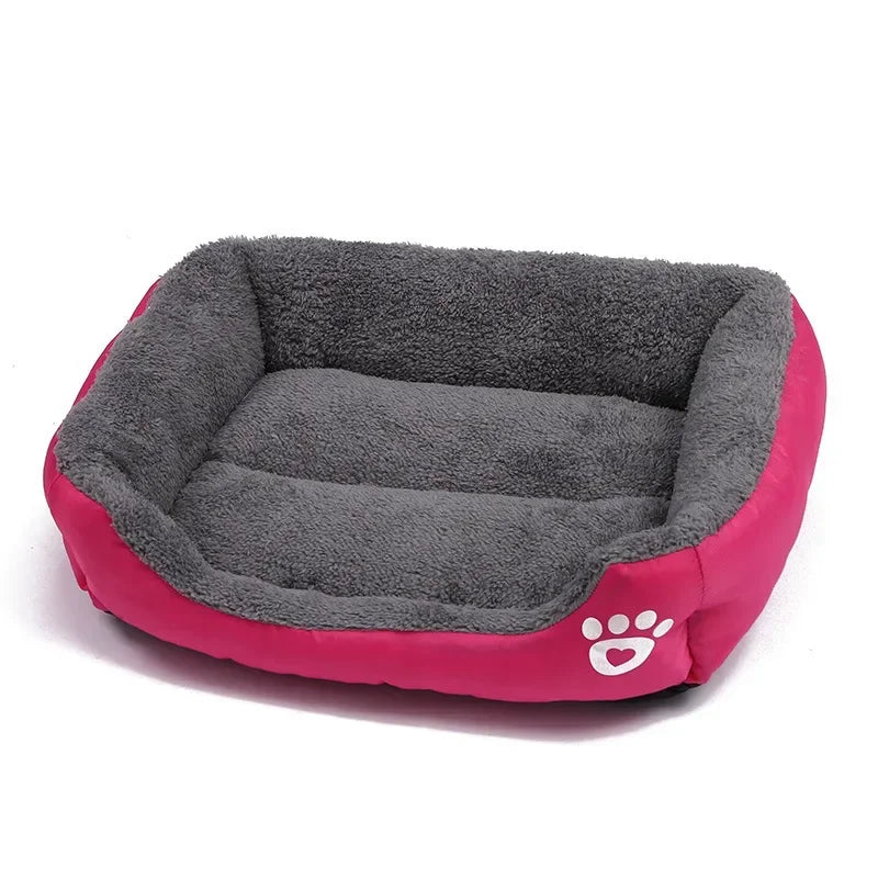 Pet Large Dog Beds Soft Warm Cat Bed Cushion Waterproof Bottom Small Dog Bed Chihuahua Husky Pet Sofa Beds For Dogs Cats S-3XL
