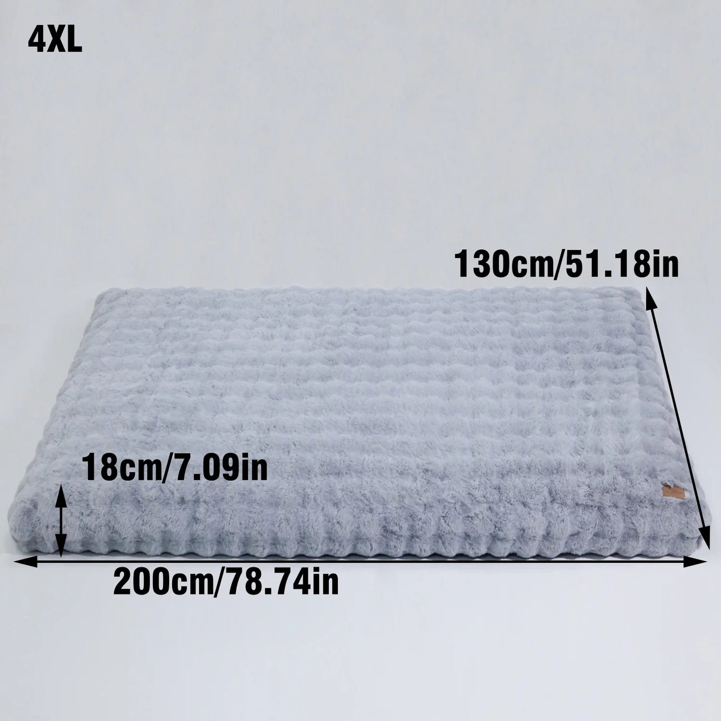 M-4XL Ultra-soft Plush Dog Bed Pet Cat Calming Sleeping Bed Thicker Foam Base Crate Bed Multiple Sizes Option for Dogs