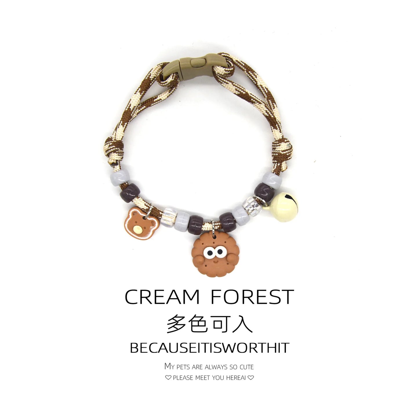 Cat and Dog Collars, Necklaces, Harnesses, Bells, Cute Footprints, Simple Bells, Colorful Adjustable Collars, Pet Accessories
